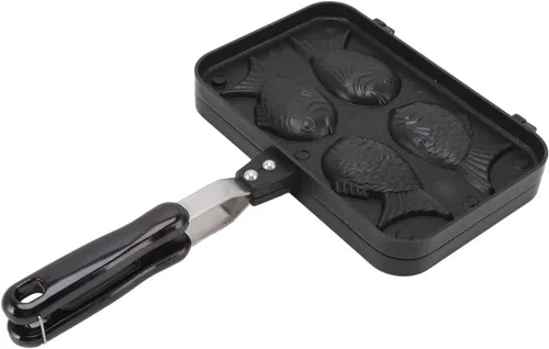 Molde para tartas con forma de pescado, molde antiadherente para hornear gofres de pescado Taiyaki, molde para hornear gofres, molde de doble cara