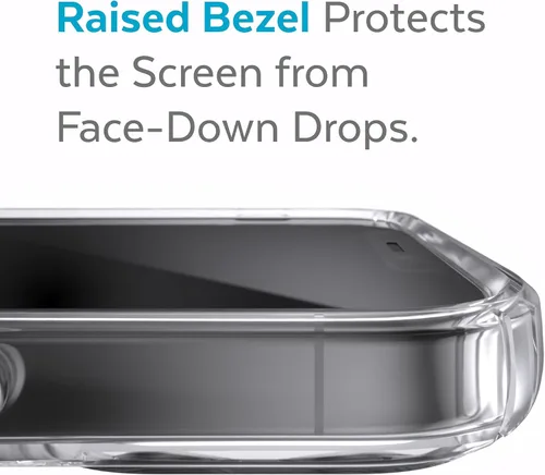 Vista 7 de Speck Funda transparente para iPhone 12, protección contra caídas para teléfonos iPhone 12 Pro y iPhone 12, diseñada para MagSafe, antiamarilamiento