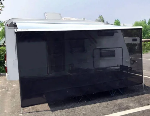 Tentproinc Pantalla parasol para toldo, 6 pies x 10 pies 3 pulgadas (apta para toldo de 11 pies), protector solar de malla para autocaravana, cámper