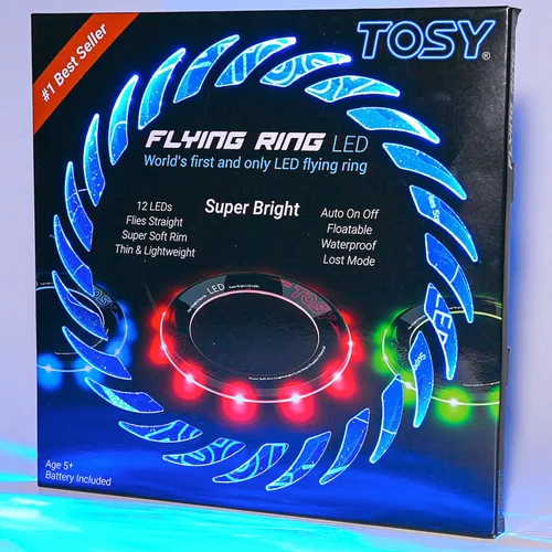 Vista 11 de TOSY Flying Ring - 36 RGB Multicolor or 12 Monocolor LEDs, Super Bright, Lost Mode, Auto Light Up, Easter Basket Stuffers Gift for