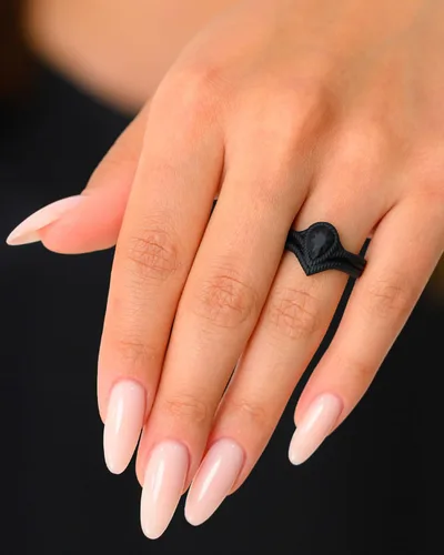 Vista 5 de Rinfit - Anillos de silicona para mujer - Anillo de compromiso en forma de pera de silicona - Alianzas de boda de goma para mujer - Diseño patentado