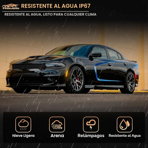 Vista 7 de Luces LED de posición laterales color rojo ámbar compatibles con Dodge Ámbar y rojo