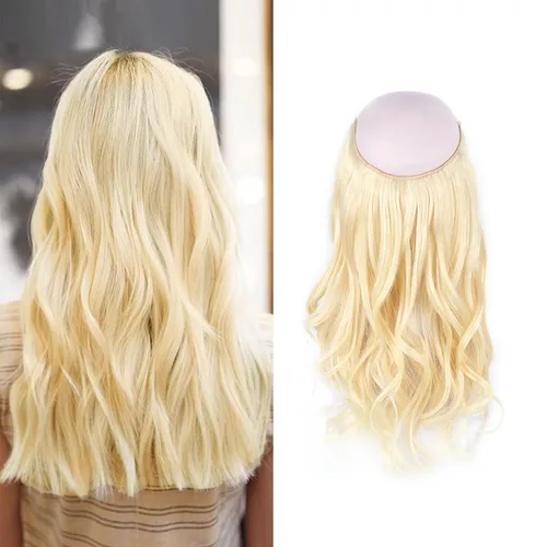Vista 38 de Sassina Extensiones de Cabello con Alambre Invisible Cabello Humano Real con Alambre Transparente Tamaño Ajustable Clips Seguros Naturales Liso