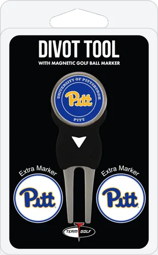 Vista 5 de Team Golf NCAA Unisex-Adult Team Golf NCAA Divot Tool with 3 Golf Ball Markers Pack, Markers are Removable Magnetic Double-Sided Enamel