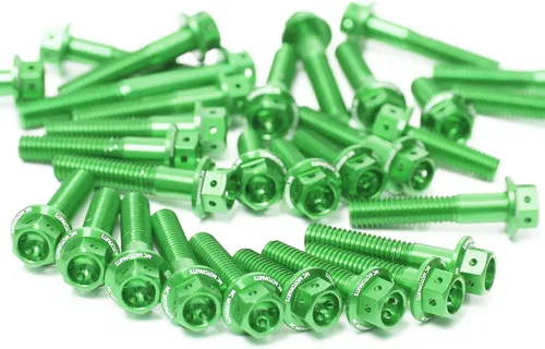 Vista 41 de MC Motoparts Race Spec Kit de pernos de motor cabeza HEX M6 compatible con XJ6 Diversion/F 2009-2016 13 14 15 16 (azul)