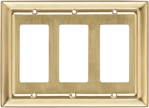 Vista 14 de Monarch Abode Placa de Pared Basculante de 1 Gang, Placa de Pared de Metal Decorativa Arquitectónica para Interruptor Individual, Placa Decorativa