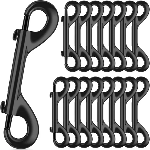 Vista 15 de ERKOON Ganchos extra grandes de 4-7/10 pulgadas de doble extremo, capacidad de carga de 220 libras, clips de aleación de zinc de doble cara