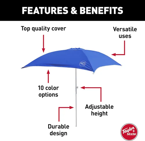Vista 4 de Sombrilla para sol Taylor Made Products AnchorShade III, Azul