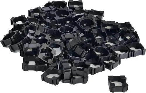 Vista 6 de Soporte de batería de litio 18650, soporte de batería de iones de litio de plástico, espaciador de seguridad, soporte de almacenamiento de carcasa