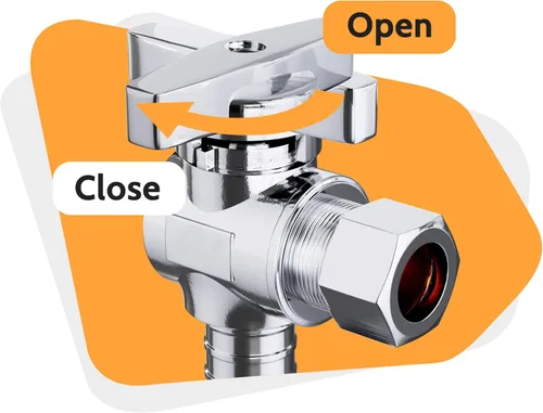 Vista 5 de TreMax Paquete de 10 válvulas de parada angular, compresión de 1/2 pulgada Pex x 1/4 pulgadas OD, compresión de 1/2 pulgadas Pex x 3/8 pulgadas