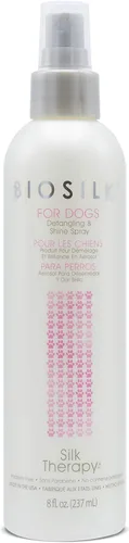 BioSilk Spray desenredante para perros Silk Therapy Detangling Plus Shine Mist para perros El mejor spray desenredante para todos los perros y