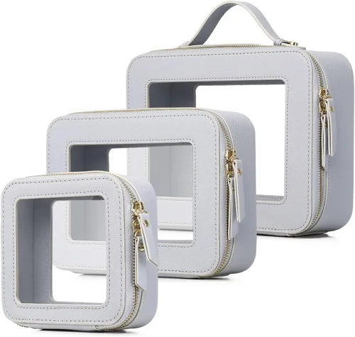 Vista 52 de Bolsa de maquillaje transparente (negro L)