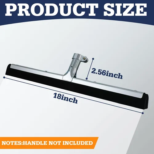 Vista 3 de Lasnten 4 unidades de doble espuma para piso industrial de hormigón, escoba de goma resistente, hoja de espuma EVA para garaje, ventana, piscina