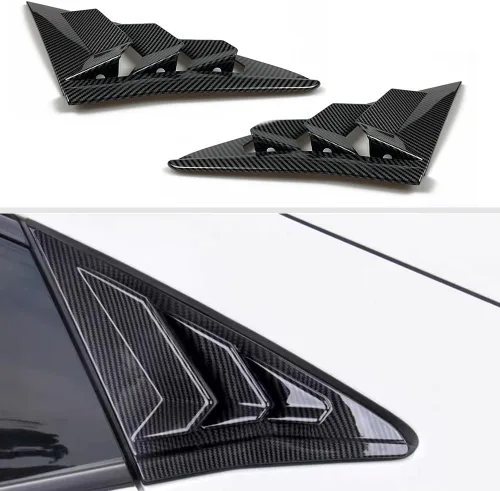 Vista 9 de Cubierta decorativa para ventana lateral trasera Honda Civic de 10ª generación 2016-2021, rejillas de ventilación de aire trasera, accesorios