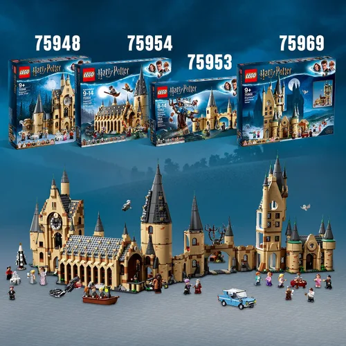 Vista 8 de LEGO 75969 Harry Potter Hogwarts Astronomy Tower Building Toy para niños +9 años con 8 mini figuras