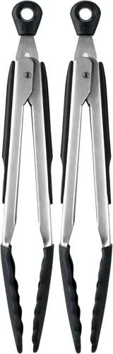 Vista 12 de OXO – Pinzas con buen mango con extremo de silicona, Negro
