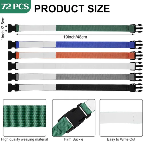 Vista 3 de Suzile 12 piezas de correa de lavandería con hebilla, correa de sustitución de cuidado de lavado, accesorios de bucle de limpieza doméstica