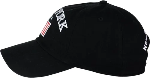 Vista 3 de NYFASHION101 Gorra ajustable de perfil bajo bordada con la bandera de Nueva York EE. UU