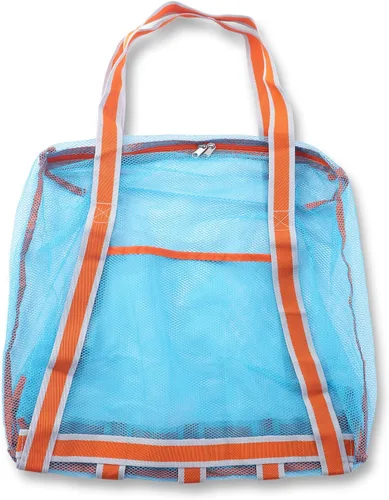 Vista 2 de LEAFOREST Bolsa de playa grande con cremallera, bolsa de malla ligera para juguetes de arena de piscina