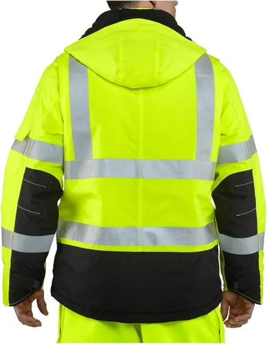 Vista 3 de Carhartt Chaqueta de madera Sherwood impermeable de alta visibilidad para hombre con aislamiento de clase 3