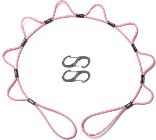 Vista 12 de LOOPROPE Cuerda elástica con sistema de amarre de ganchos Correa de carga ajustable Sin nudos Camión, RV, ATV, camping, accesorio al aire