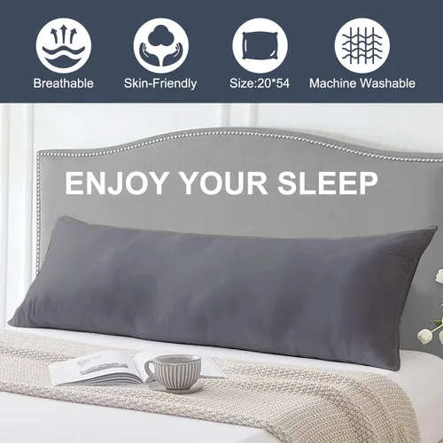 Vista 6 de DOWNCOOL Relleno de Almohada Grande para el Cuerpo - Almohada Transpirable de Cuerpo Completo para Personas que Duermen de Lado - Almohada de Cama