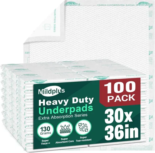 Vista 16 de Almohadillas resistentes de 30"x36", 25 unidades, almohadillas ultraabsorbentes Chucks de 130 gramos, almohadillas desechables para cama