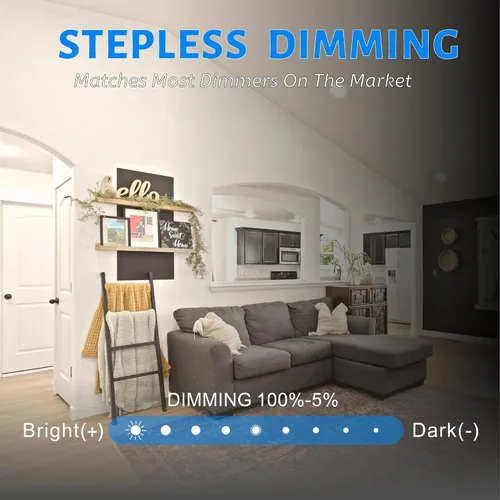 Vista 4 de ECOELER Paquete de 10 luces LED de disco de 6 pulgadas, luz empotrada de techo regulable, 16.5 W 1000 lm, luz diurna de 5000 K, luz de disco LED que