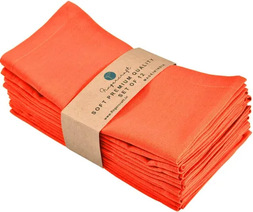 Vista 69 de Fingercraft Servilletas de tela multicolor - Juego de 12 servilletas de algodón puro para almuerzo y cena diarias - Regalo para fiestas