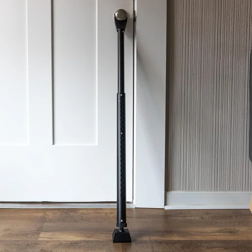 Vista 3 de Stalwart - Barras de seguridad para el hogar 2 en 1, paquete de 2 topes de puerta ajustables, barra de seguridad para puertas y ventanas