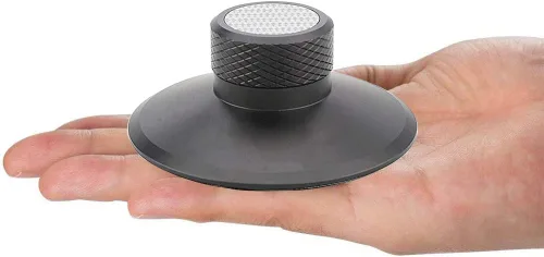 Vista 8 de Tertullus Estabilizador de peso de registro, disco de vinilo de aluminio Accesorios para tocadiscos (negro)