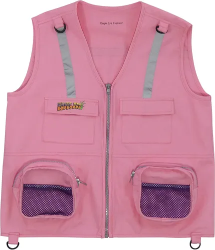 Vista 12 de Conjunto de combinación para niños y niñas: chaleco de carga para niños con correas de seguridad reflectantes y sombrero de protección solar flexible