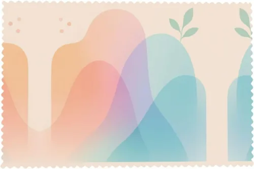 Vista 8 de Rectangular Placemats Set of 4, Heat Resistant Gradient Blocks Printed Kitchen Dining Table Mats