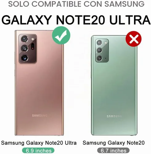 Vista 3 de Dexnor Funda para Samsung Galaxy Note 20 Ultra 5G, [Protector de pantalla y soporte integrados] Protección de grado militar resistente a prueba