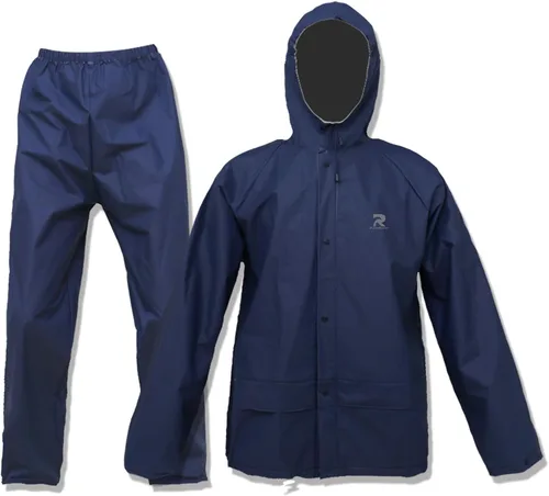 Traje de lluvia para hombres y mujeres, impermeable, ultra ligero, equipo de lluvia con pantalones Reusalbe portátil