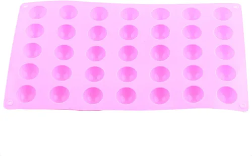 Vista 8 de 35 moldes de silicona semicírculo de la cavidad mini semi de la esfera de los moldes del silicón del semicírculo para el chocolate del caramelo