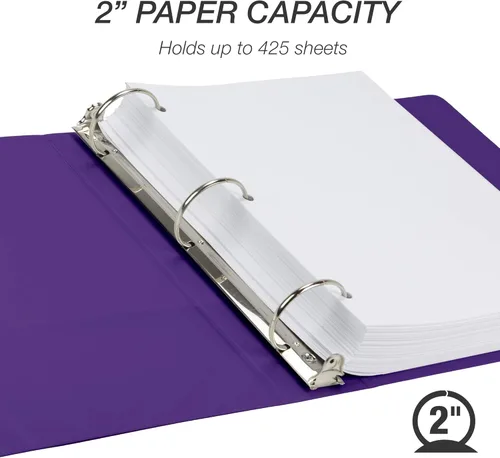 Vista 11 de Samsill Earth's Choice - Carpetas a base de plantas con 3 anillos redondos de 1 pulgada, hasta 25% de plástico a base de plantas, certificado a base