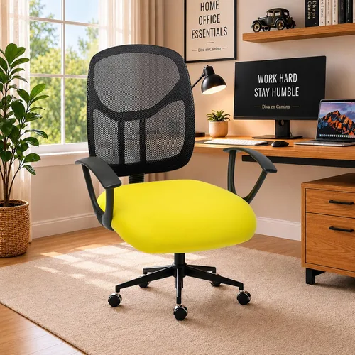 Vista 57 de Fundas de cojín elásticas resistentes al agua para silla de oficina separadas con fundas para reposabrazos, funda universal de elastano para silla