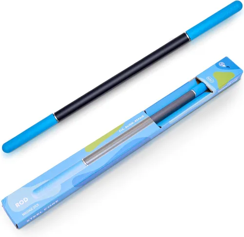 Vista 11 de RAD Kit de limpieza muscular/kit de herramientas de liberación miofascial 2 en 1 con barra de masaje de acero y rodillo de espuma de viaje