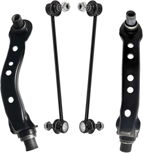 Vista 211 de Detroit Axle - Kit de suspensión frontal de 4 piezas para Chevrolet Aveo5 Aveo Pontiac G3 Wave Wave5 Suzuki Swift+, 2 brazos de control inferiores