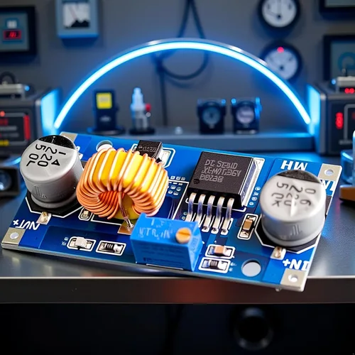 Vista 4 de 5A Dc-Dc 4-38V a 1.25-36V Voltaje Reductor Ajustable de Alta Potencia Convertidor de Buck Convertidores de Potencia Módulo Regulador de Voltaje