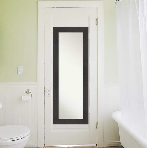 Vista 5 de Amanti Art Espejo de pared para puerta, espejo de longitud completa (53.5 x 19.5 pulgadas), espejo de cuerpo completo con tablones rústicos