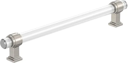 Vista 26 de Amerock Mango de gabinete Bronce claro/negro 3-3/4 pulgadas (96 mm) de centro a centro Glacio paquete de 1 unidad Jaladera de cajón