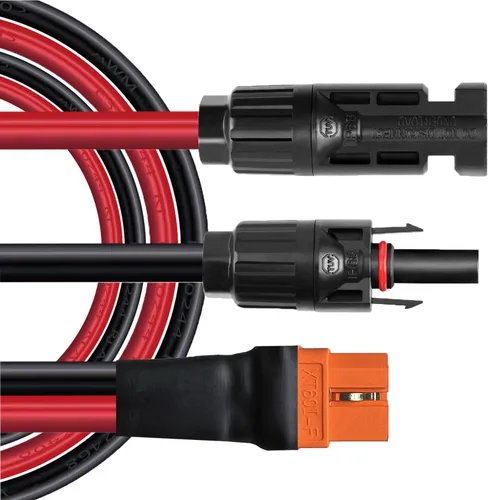 Vista 11 de Cable de extensión solar a XT60i 10AWG XT60I-F 6mm2, cable solar compatible con estación de energía portátil de 9.8 ft (10 AWG 10 pies)