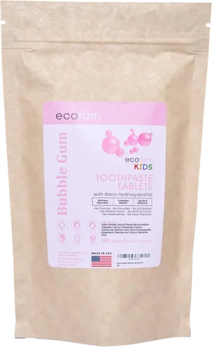 Vista 17 de Pastillas de pasta de dientes – Canela Pastillas masticables de pasta de dientes de hidroxiapatita nano Sin fluoruro 90 pastillas