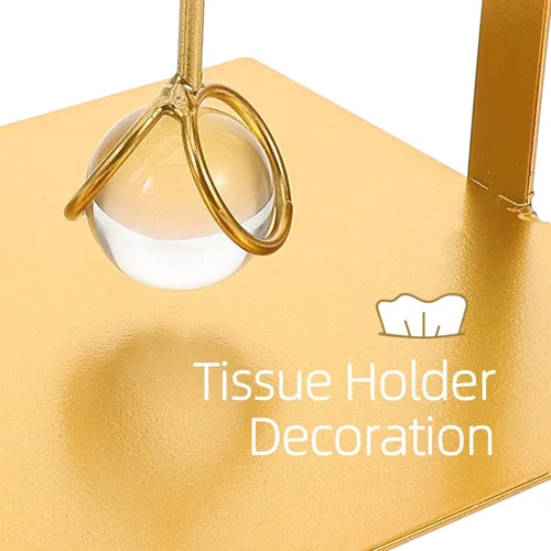 Vista 3 de SHERCHPRY Metal Napkin Holder Stand for Dining Table, Decorative Rustic Napkin Dispenser with Weight, Indoor Paper Tissue Holder for Kitchen and