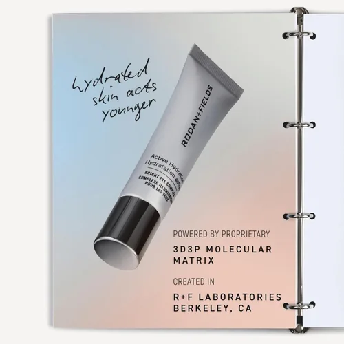 Vista 5 de RODAN + FIELDS Active Hydration Bright Eye Complex 0.5 fl oz Crema hidratante debajo de los ojos para piel seca Tratamiento ocular para una