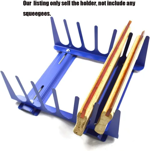 Vista 5 de INTBUYING 6 capas de escritorio pantalla de impresión escobilla de secado estante de secado de pantalla de seda espátula espátula soporte de acero