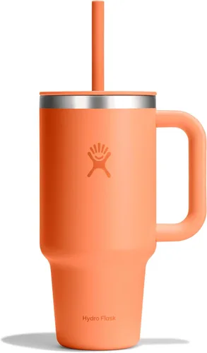 Vista 39 de Hydro Flask Vaso de Viaje de 40 Oz con Asa, Tapa y Pajita - Acero Inoxidable Aislado en 40 Oz Birch