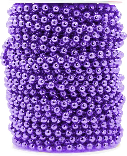 Vista 54 de Mandala Crafts Rollo de perlas negras de imitación de 0.157 in, guirnalda de perlas decorativas de 44 yardas para bodas, árbol de Navidad, arreglos